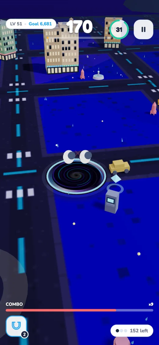 Neon Port world gameplay at night